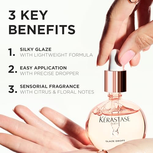 Kérastase Gloss Absolu Hair Gloss Oil Glaze Drops, All Hair Types, 45ml - 2