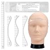 Men Baldness Scalp Tattoo Practice Kit Male 3D Training Head, Hairline Mapping Ruler & Precision Tools for Tattoo Scalp Training (Male Practice Kit)