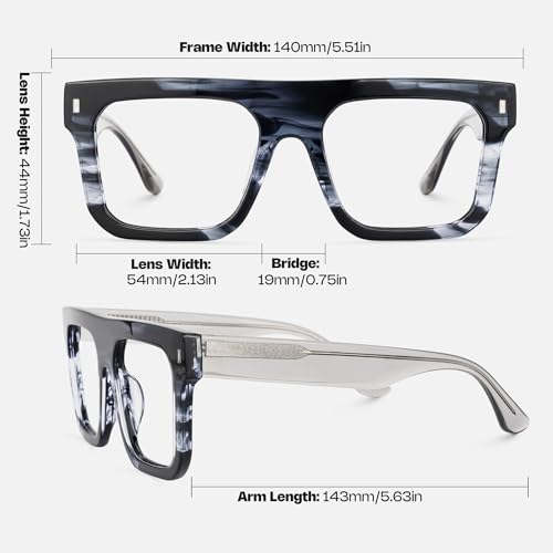 Image of Zeelool Stylish Aviator Eyeglasses Frame with Non-prescription Clear Lens for Men Reaux ZJGA329020