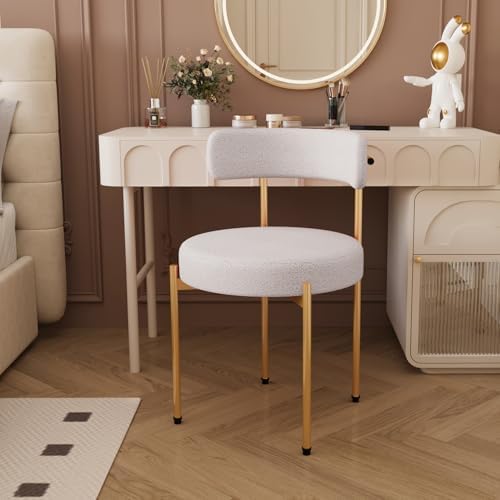 Desk Chair No Wheels Comfy Accent Chair for Living Dining Room Be...
