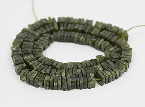 Vesuvianite Heishi square cut beads 5.5-6.5mm pierres naturelles pour bijoux DIY
