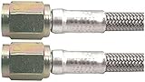 Allstar Performance Brake Hose, 6 in Long, 3 AN Hose, 3 AN Straight Female to 3 AN Straight Female, Braided Stainless, PTFE Lined, Each