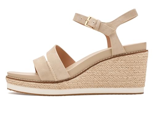 Cole Haan Cole Haan Women's Sandals - Cloudfeel Ronnie Espadrille, Light Sesame Suede/Natural, 6-B US