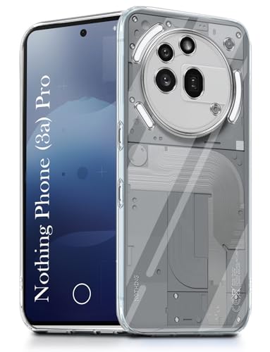 Image of Jkobi Back Cover for Nothing Phone 3A Pro 5G (Silicone Clear Shockproof Case with Camera Protection | Soft and Flexible | Transparent)