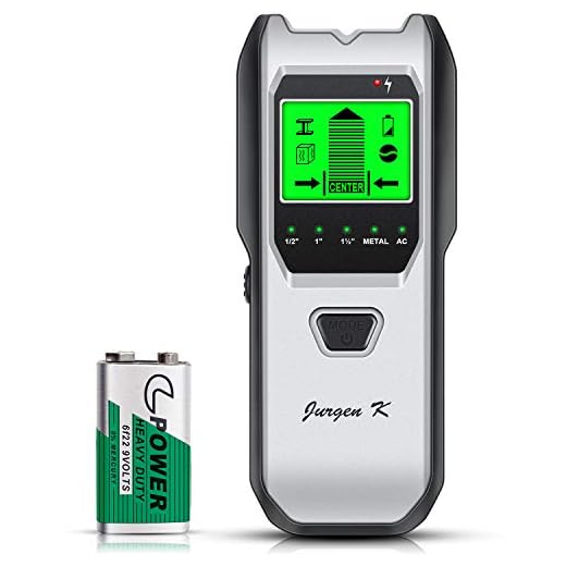 Stud Finder Wall Scanner, 5 in 1 Multi-function Upgraded Smart Stud Sensor, Wall Scanner with Battery for the Center& Edge of Metal, Studs and AC Wire, Pipe Locator for Walls