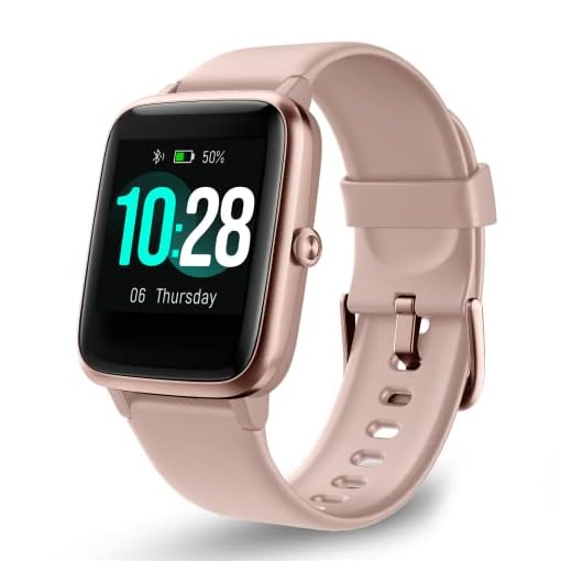Pro-Fit Move VeryFitPro Smart Watch HR Heart Rate Sleep Monitor IP68 Waterproof Activity Fitness Tracker Step Counter Pedometer Exercise Running Watch Fitness Watches for Men & Women (ID205L) (Pink)