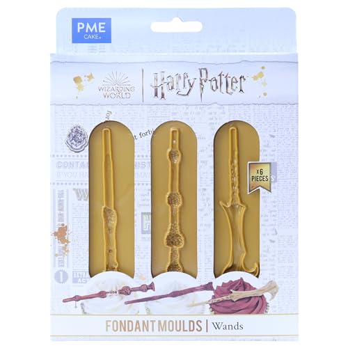 PME Harry Potter Fondant Mould, Set of 6, Wands, Multicolor - Image 2