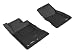 3D MAXpider Front Row Custom Fit Floor Mat for Select Ford Mustang Models - Kagu Rubber (Black)