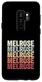 Galaxy S9+ Melrose Massachusetts Melrose MA Retro Vintage Text Case