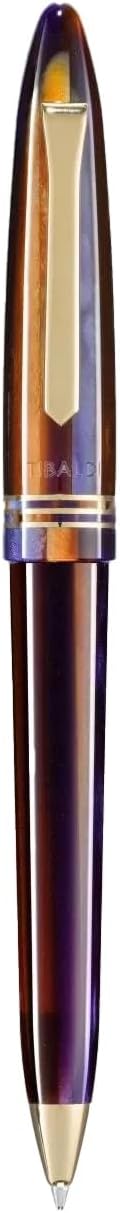 Tibaldi Seilan Purple Resin Ballpoint Pen With 18K Gold Trim - TSBNRBA107
