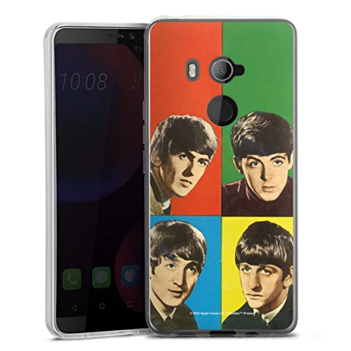DeinDesign Coque en Silicone Compatible avec HTC U11 Eyes Etui Silicone Coque Souple Rock ‘n’ Roll Visages The Beatles - Les Beatles, Paul McCartney, John Lennon, RIngo Starr, George Harrison DeinDesign Coque en Silicone Compatible avec HTC U11 Eyes Etui Silicone Coque Souple Rock 'n' Roll Visages The Beatles
