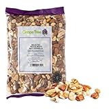Grape Tree Whole Mixed Nuts Kernels (1KG). Natural Nut Mix Containing Almonds, Hazelnuts, Cashews, Brazil Nuts, Walnuts, Pistachios, Pecans & Macadamias. Good Source Of Protein. Perfect For Snacking.