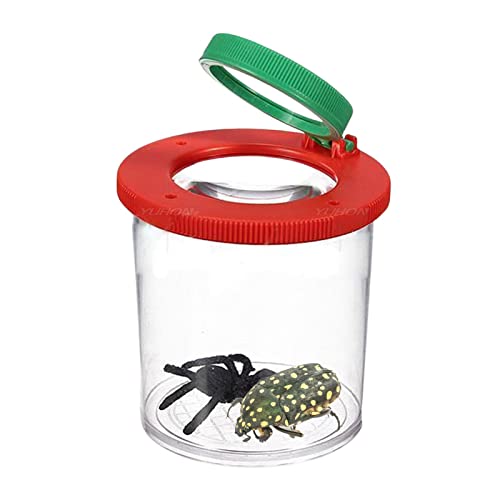 HAOYUN Insektenbeobachter - Lupendose, Insektenbeobachter Mit Lupenheft, Becherlupe Lupendose, Faltbare Lupendose, Insektenbeobachter Für Kinder, Wissenschaft Natur Erkundung Werkzeug Cover