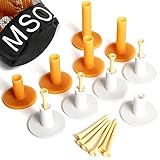 Baja resistencia reduce la fricción y la rotación: el material suave puede reducir la resistencia al golpear la pelota y el tee alto puede aumentar el ángulo de lanzamiento. La copa poco profunda reduce el contacto superficial. Los tees de golf más necesarios para tu golf.