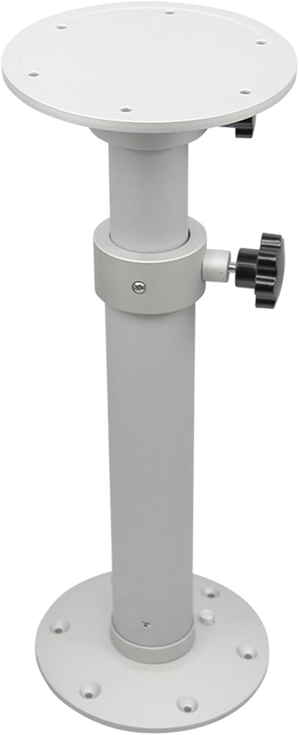 RV Retractable Lifting Table Leg, Aluminum Alloy 17.7inch to 27.17inch Motorhome Interior Table Pedestal Detachable Table Base Stand Leg for Camper Travel Trailer Marine Boat Yacht