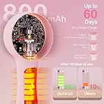 Facial Cleansing Brush Silicone Face Scrubber Waterproof Rechargeable Exfoliator Massage Device for Men & Women, Deep Pore Cleansing, Exfoliating, Removing Blackhead Electric Face Scrub Brush (Pink) - Image 5