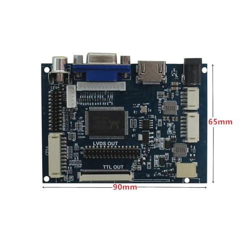 Image of 7-Inch 1024x600 Portable LCD Display Screen Kit with HDMI /VGA /AV Inputs - DIY Monitor for PC, Raspberry Pi, Orange Pi, Gaming Consoles, Car & Industrial Use