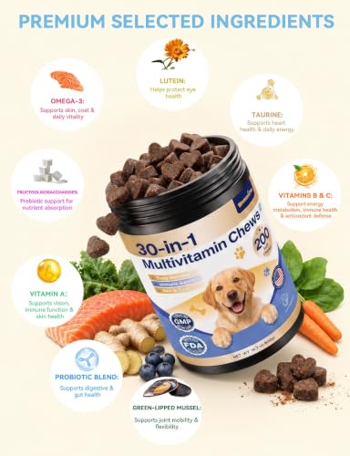 30-in-1 Dog Vitamins and Supplements, Peanut Butter 200ct - Image 4