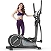Neezee Crosstrainer für Zuhause, Ultraleiser Ellipsentrainer mit 16 Widerstandsstufen, 8 kg Schwungrad, 16,5 Zoll Schrittlänge, Multifunktionaler LCD-Display, Pulssensoren, Bis 150Kg