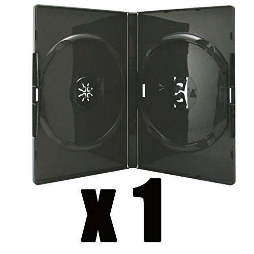 Contenitore colore nero per 2 DVD o 2 CD