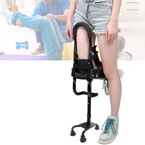 Béquille mains libres et support de genou réglable pour adulte