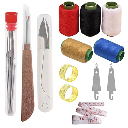 Uliche 38Pcs Big Eye Sewing Needles Kit, Stainless Steel Hand