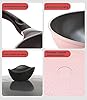 HSLKDG With cover Pan High-end Home Non-stick 30cm Traditional Wok Super Cost-effective Scrambled Eggs Pan-free Pan Wok Pans #5