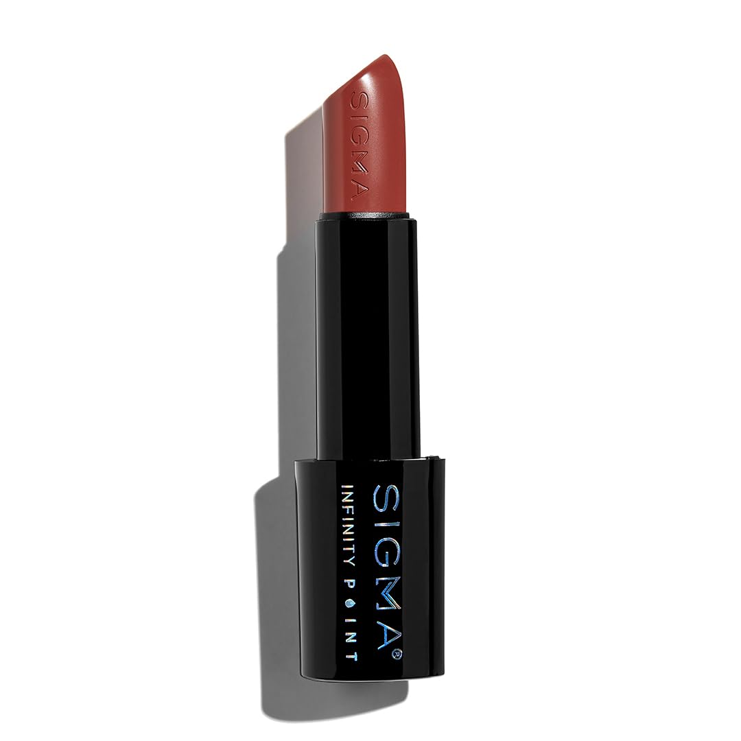 Sigma Beauty Infinity Point Congac Nude Lipstick - Longwear Satin Finish Lipstick for Great Lip Color Makeup, Déjà vu