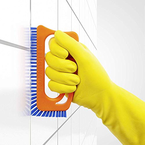 Fuginator Scrub Brush For Tile And Grout: Stiff Nylon Bristle Scrubbing Brush - Bathtub And Shower Scrubber For Floor Joints And Tile Seams - Cleaning Brushes And Supplies For Bathroom And Kitchen #TOP4