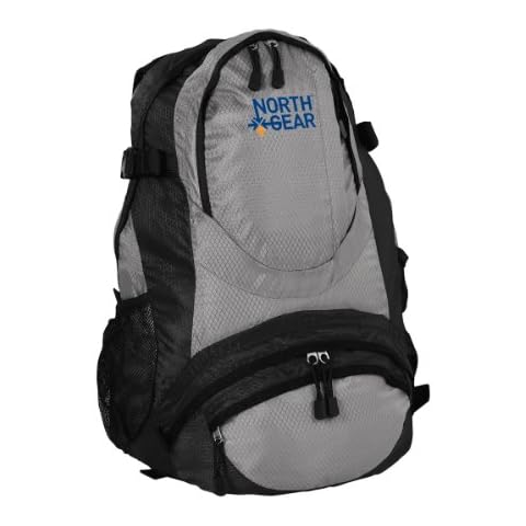 North Gear Bola 30 Rucksack Black/Lt Grey Backpack Cover