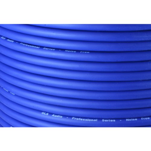 Gls Audio Bulk Microphone Cable 300' Blue Mic -300Ft Signal Mike Cable #TOP1