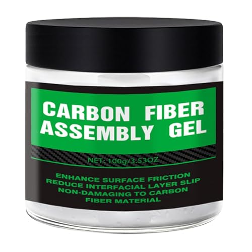 Grasso per bicicletta – Pasta di montaggio al carbonio con pennello di applicazione, gel antiscivolo e antiattrito per parti in fibra di carbonio, lubrificanti componenti, per reggisella,