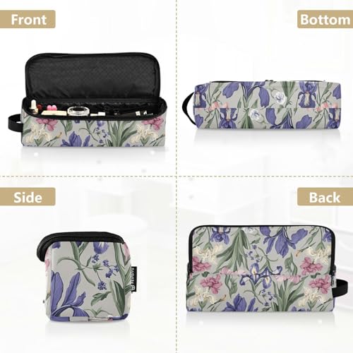 Bolsa de Viaje para Herramientas de Pelo Resistente al Calor Gris con Diseño Floral Spring Flowers miniatura 5