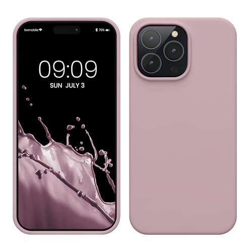 kwmobile Case for iPhone 14 Pro Max Case - Slim Soft TPU Silicone Cover - Works with Wireless Charging - Mauve by kwmobile - Used condition - US$6.05