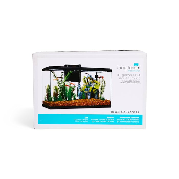 Imagitarium LED Aquarium Kit 20.15' W X 12.6' H 10 Gallon