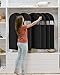 Garment Bags for Hanging Clothes 8 packs Washable Black Suit Bags for Closet Storage and Travel with Clear Window (43 inches)
