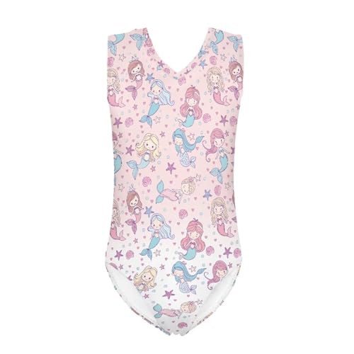 Image of Mumeson Girls One Piece Swimsuits Lightweight V-Neck Swimwear Bathing Suits for Little Girls 3-14 Years