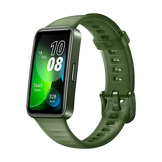 Smartband HUAWEI Band 8, Design Ultra-fino, 14 dias de duração da bateria，Bateria completa em apenas 45 mins, TruSleepTM 3.0, respostas rápidas de mensagens, compatível com iOS e Android, Verde