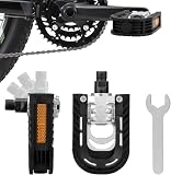 Klapppedale Fahrrad Pedale φ 14mm(9/16') mit Reflektoren