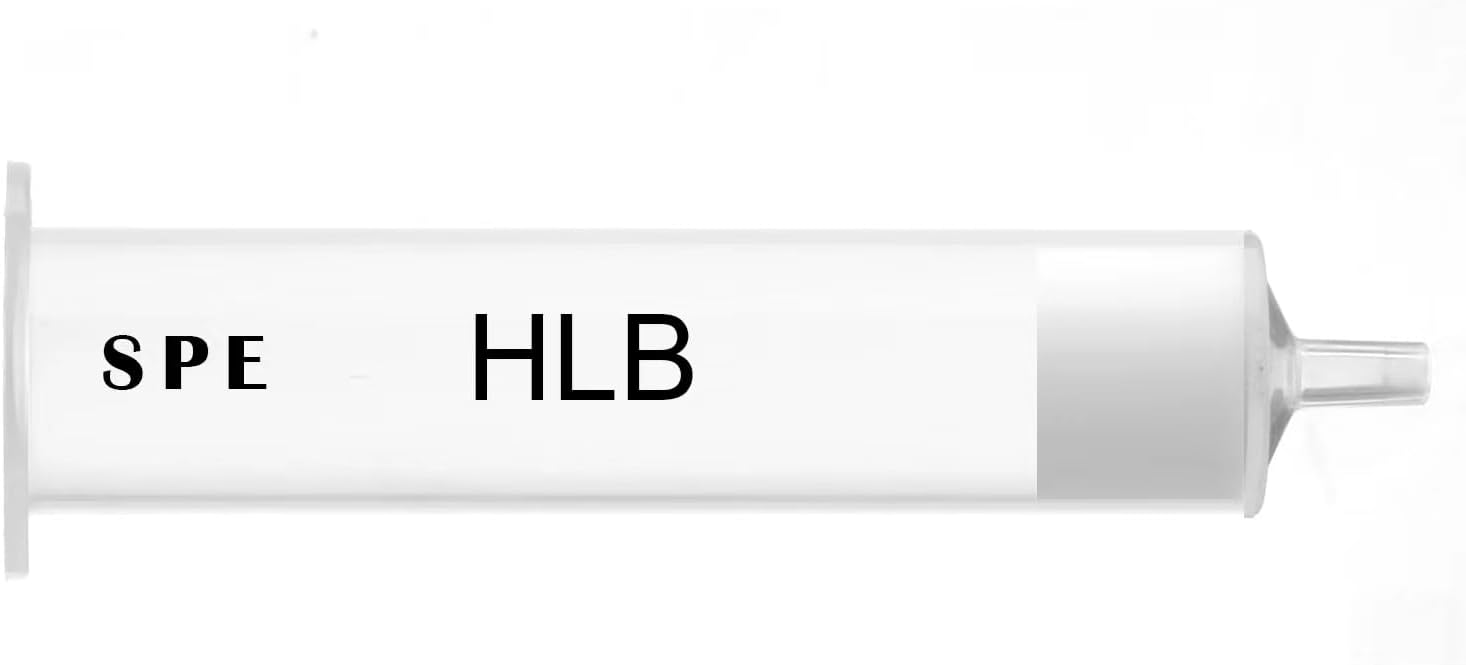 HLB - Solid Phase Extraction Cartridges SPE Columns for Retention of Lens Compound for Selective Adsorption of Analytes or Interference of Complex Matrixes, 5 Pieces (500 mg/12 ml)