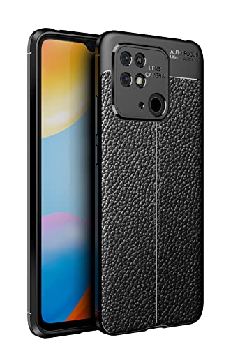 Wuzixi Coque pour Xiaomi Redmi 10C. Conception de Manchon en Silicone Souple et Mince, Antichoc et Durable, Coque Etui pour Xiaomi Redmi 10C.Noir Cover