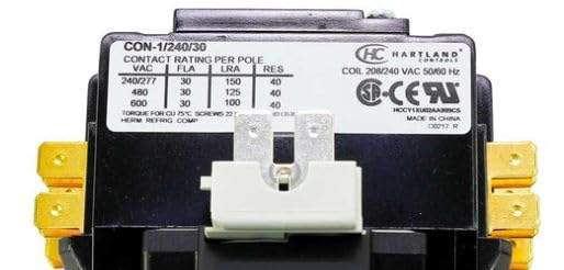 Hartland Controls Single Pole 30 Amp 240 Volt Coil Contactor
