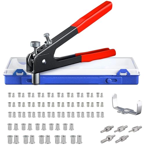 Autoutlet EFUGT587S Rivet Nut Tool 86Pcs Rivnut Tool Kit 5 Sizes Mandrels M3 M4 M5 M6 M8 Nutsert Tool Kit cover