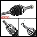 A-Premium Pair (2) Front CV Axle Shaft Assembly Compatible with Suzuki King Quad 450, King Quad 500, King Quad 700, King Quad 750, 2005-2018, Left and Right, Replace# 54901-31G00