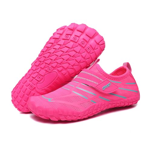 Water Shoes Kids Boys Girls Quick Dry Barefoot Aqua Socks Swim Beach Pool Boat Shoe for Toddler Little Big Kid Black Blue Pink Green4
