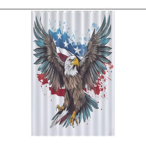 Rideau de douche imperméable Aigle en polyester chic pour salle de bain - 7