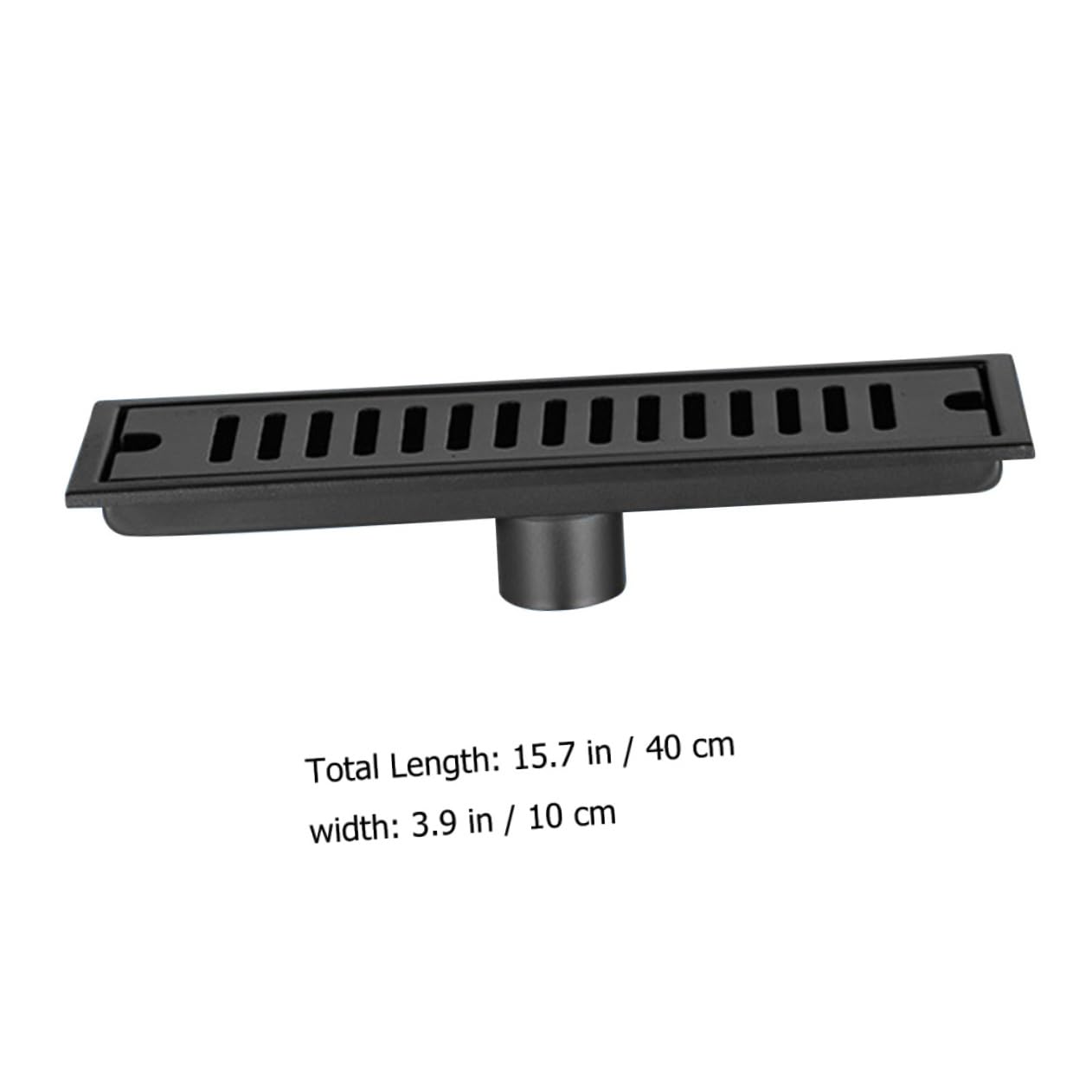 Desagüe 304 de Acero Inoxidable de Suelo Rectangular Negro
