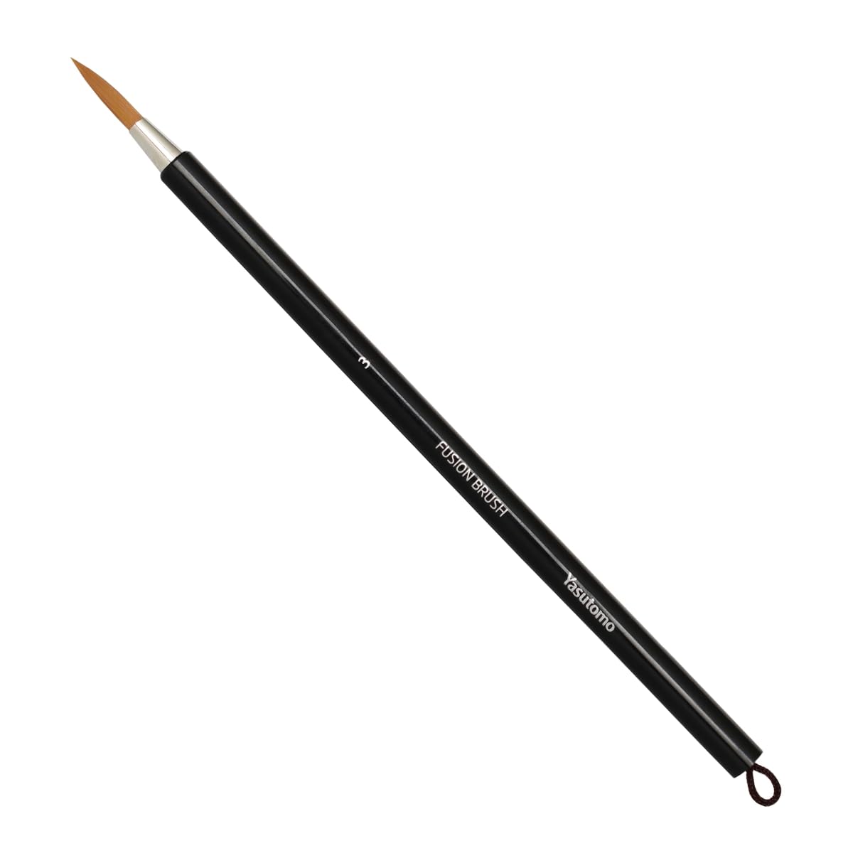 Pinceau Yasutomo Fusion Taille 3 rond avec poils synthétiques Taklon pour aquarelle et encre