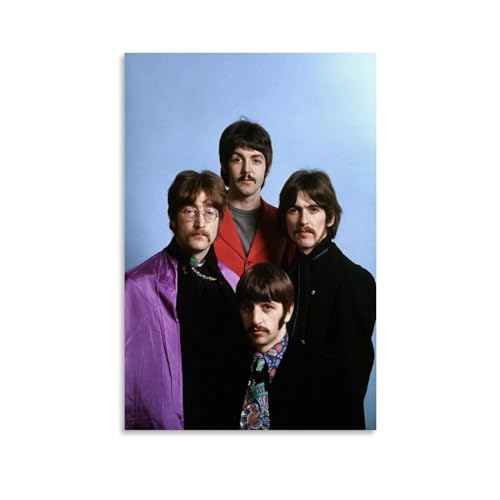 LUISAS Poster classique des Beatles sur toile – Impression d’art moderne pour chambre à coucher – 30 x 45 cm - Les Beatles, Paul McCartney, John Lennon, RIngo Starr, George Harrison LUISAS Poster classique des Beatles sur toile - Impression d'art moderne pour chambre à coucher - 30 x 45 cm