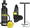 Tanque de Buceo Portátil de 1L con Bomba para Snorkel y Natación | Equipo de Respiración Submarina para Buceo Libre, Rescate de Emergencia y Limpieza de Barcos 2